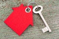 House key on keyring