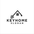 House Key logo vector. Vector graphic design template Royalty Free Stock Photo