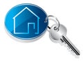 House key ring Royalty Free Stock Photo