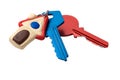 House keychain of keys Royalty Free Stock Photo