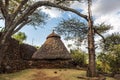 House in a Konso Village with generations tree