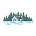 HOUSE LAKE FOREST logo vector Royalty Free Stock Photo