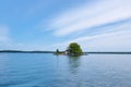 house on the lake in the US thousand islands national park. Royalty Free Stock Photo