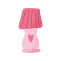 house lamp with heart love valentines day icon