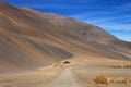 House and landscape of the route 6000, Atacama Desert, Chile Royalty Free Stock Photo