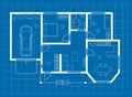 house layout blueprint vector apartment design project