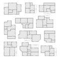 house layout blueprint vector apartment design project