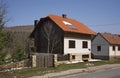 House in Licko Petrovo Selo. Croatia Royalty Free Stock Photo