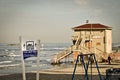 House of lifeguard in Tel Aviv beach, Israel