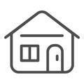 House line icon. Real estate vector illustration isolated on white. Home outline style design, designed for web and app Royalty Free Stock Photo
