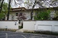 In this house lived the writer Zaharia Stancu, Helesteului Street, Bucharest City, Romania - 18 April 2023