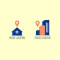 House location logo design vector concept, home logo design, real estate logo design, vector logo design, modern logo design, mini Royalty Free Stock Photo