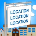 House Location Means Property Residence And Housing