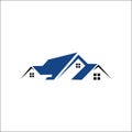 House Logo. Group of houses logo vector
