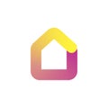 House Logo, Icon in colorful gradient design concept. Vector illustration Royalty Free Stock Photo