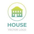 House logo vector design template. Home selling company interior design, construction company symbol. Royalty Free Stock Photo