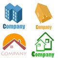 House logos Royalty Free Stock Photo