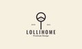 House of lollipop logo vector symbol icon illustration design Royalty Free Stock Photo