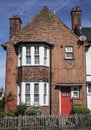 A house in London with red doors. Royalty Free Stock Photo