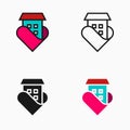 House Lover icon, Symbol or Logo