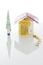 House made of money Royalty Free Stock Photo