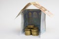 House made from money Royalty Free Stock Photo
