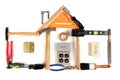 House Made Out of Tools Royalty Free Stock Photo