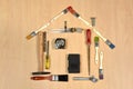 House MAde Out of Tools Royalty Free Stock Photo