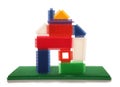 House made of stickle bricks Royalty Free Stock Photo