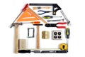 House Made of Tools Royalty Free Stock Photo