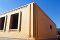 house is made of yellow silicate brick. The walls and facade of Royalty Free Stock Photo