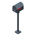 House mail box icon, isometric style Royalty Free Stock Photo