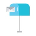 House mailbox Isolated Vector icon which can easily modify or edit Royalty Free Stock Photo