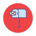 House mailbox Isolated Vector icon which can easily modify or edit Royalty Free Stock Photo