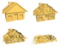 House Market Collapse Royalty Free Stock Photo