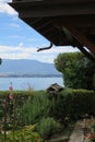 House in the medieval village of Nernier, Haute-savoie France. Royalty Free Stock Photo