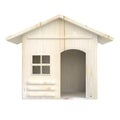 House model made wood on white background