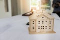 House model, real estate, home loan and investments concept Royalty Free Stock Photo