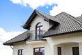 House with a Modern Roof Royalty Free Stock Photo