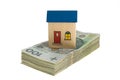 House on money Royalty Free Stock Photo