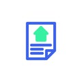 House mortgage contract icon vector