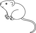 House mouse coloring page