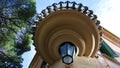 The house-Museum of Antonio Gaudi in the Park Guell. Fragment. Royalty Free Stock Photo