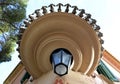 The house-Museum of Antonio Gaudi in the Park Guell. Fragment. Royalty Free Stock Photo