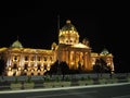 House of the National Assembly of the Republic of Serbia by night Royalty Free Stock Photo