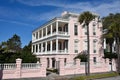 House near Battery Park in the historic waterfront area of Charleston. Royalty Free Stock Photo