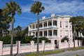 House near Battery Park in the historic waterfront area of Charleston. Royalty Free Stock Photo