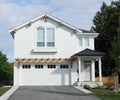 House New Custom Exterior Home White Siding Royalty Free Stock Photo