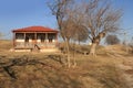 The house of Niko Pirosmani in Mirzaani village in winter, Georgia