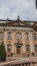 The House of Nobility / Riddarhuset of Stockholm with the statue of Gustaf Eriksson Vasa Royalty Free Stock Photo